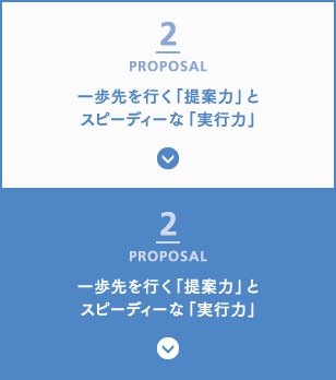 一歩先を行く「提案力」とスピーディーな「実行力」